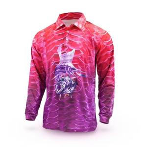 Chemise de pêche pour homme UPF 50 en polyester à séchage rapide, pull-over de protection solaire pour activités de plein air, motif imprimé vert et noir - Product Image 3