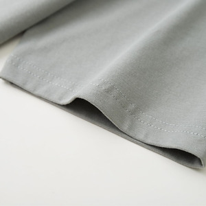 Camisetas de Algodón Premium Lisas para Hombre, Estilo Old Money, Corte Ajustado, Cuello Redondo, Suaves, Transpirables e Informales - Product Image 3