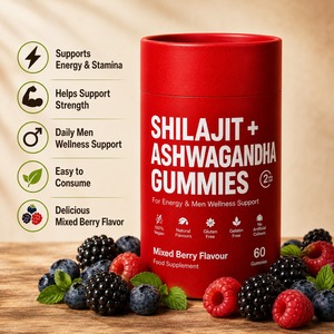 Gomitas de Shilajit y Ashwagandha de Marca Privada OEM para Energía y Apoyo al Bienestar Masculino - Product Image 3