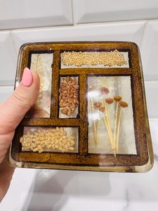 Porte-serviettes de luxe en bois et résine, décoration de table artisanale, élégant support à mouchoirs pour hôtel, restaurant, table à manger - Product Image 3