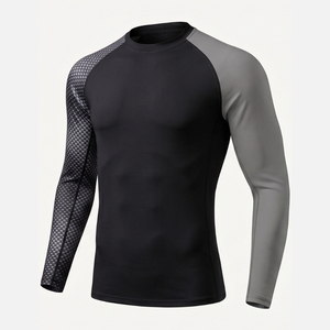 chlorine resistant Men's Anti-UV <b>Swim</b> Wear <b>Shirt</b> Long Sleeve Quick-Drying Breathable Stretch Swimming <b>T</b>-<b>Shirt</b> UPF50+ Sun Protect - Product Image 1