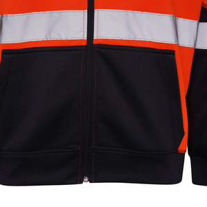 Sudadera con capucha de alta visibilidad para hombre, hecha a medida, transpirable, ropa de trabajo de alta visibilidad en diferentes tallas y colores - Product Image 6