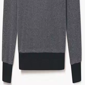 Sudadera de Cuello Redondo con Cierre, de Alta Calidad, Manga Larga, Algodón y Poliéster, Impresión Digital, Corte Holgado, para Mujer - Product Image 5