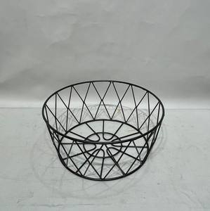 Corbeille à fruits moderne en fil métallique noir, bol de rangement décoratif pour comptoir de cuisine, table à manger, décoration intérieure - Product Image 2