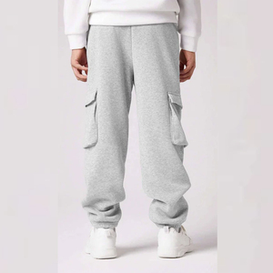Midweight Casual Sweatpants <b>Elastic</b> Waist Stretchable Breathable Waterproof Quick Dry Canvas Mid Waist Straight Pattern - Product Image 2