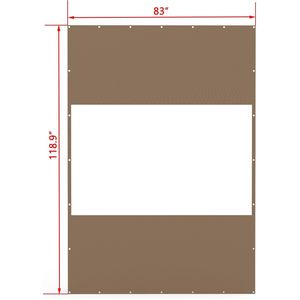 Tenda a Pannelli in PVC Poliestere Resistente 18 oz, Impermeabile e Antistrappo per Esterni, Ideale per Patii e Gazebo - Product Image 6