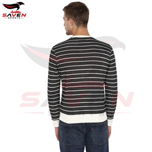 Sudadera para hombre con logo personalizado impreso, producto de la más alta calidad, sudadera de cuello redondo de forro polar grueso para hombre - Product Image 4