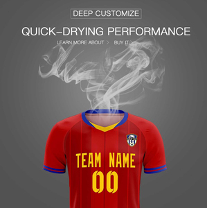 Uniformes de Fútbol Personalizados de Fábrica, Transpirables, con Protección UV, Antibacterianos, Sublimados, de Malla de Secado Rápido - Product Image 4