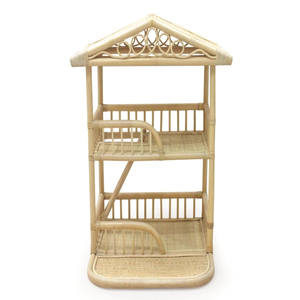 Maison de poupées de haute qualité en rotin naturel, design personnalisé, pour enfants. - Product Image 1