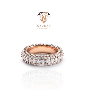 Bague de fiançailles en moissanite diamantée couleur D VVS, best-seller, pour femme, cadeau de mariage, disponible au prix de gros - Product Image 1