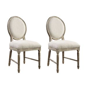 Wallace & Bay Ludin marrone imbottito sedie da pranzo Set di 2 - Product Image 2