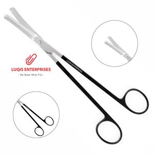 Tijeras Villarreal Rios Facelift Curvas Dentadas SuperCut de Acero Inoxidable, Instrumento Quirúrgico, Herramienta de Corte de Precisión - Product Image 1
