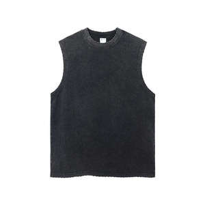 เสื้อกล้ามฤดูร้อนแบบกำหนดเอง ขายส่ง ผู้ผลิต OEM ผู้จัดจำหน่าย เสื้อกั๊กผ้าฝ้ายไม่มีแขน รับผลิตแบรนด์ส่วนตัว ผลิตจำนวนมาก - Product Image 3