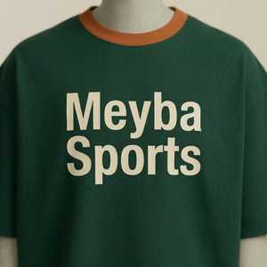 Ensemble T-shirt et short vert pour homme avec logo sportif, tenue décontractée d'été assortie, bordure contrastante, streetwear, ensemble coordonné deux pièces - Product Image 3