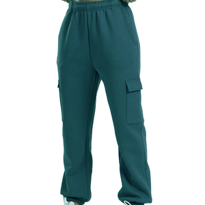 Casual High Waist 2026 Custom Design Ladies Sweat Pants Sports Fleece Fabric <b>Trousers</b> With Pockets Women's Pants and <b>Trousers</b> - Product Image 1