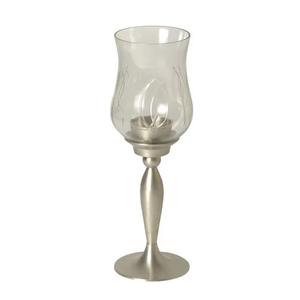Table Hurricane <b>Glass</b> Candle Jar Holder Gold Color Finished Metal and <b>Glass</b> Wedding Tabletop Decor Centerpiece Hurricanes Holder - Product Image 6