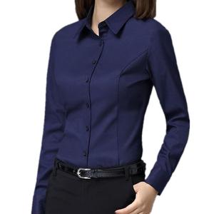 Camisa Formal Profesional de Corte Entallado para Mujer 2026, Color Azul Cielo Claro, con Botones, para Oficina, Negocios, Trabajo, Manga Larga - Product Image 6