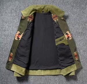 Veste en cuir PU vintage unisexe Carpenter, motif uni, col rabattu, coupe-vent, vêtement d'hiver, coupe ample, fermeture éclair - Product Image 4