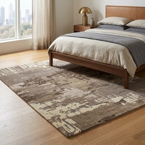 Artisan <b>Crafted</b> Tufted <b>Wool</b> Rug With Textured Finish And Elegant Pattern Options For Living Room Floor Decoration - Product Image 4