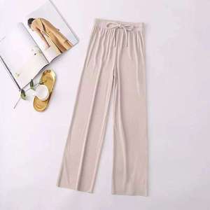 New Arrival Women's Winter Solid Color Flat Regular Fit 100% Cotton <b>Waterproof</b> Windproof Eco-Friendly Quick Dry Pants <b>Trousers</b> - Product Image 4