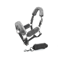 Harnais de Selle Western Ajustable pour Cheval – Taille Personnalisée, Confortable, Respirant, en Nylon Durable, avec Corde de Tête et Laisse Équestre