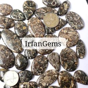 Cabujón de ágata Turritella pulido hecho a mano, piedra preciosa Natural de alta calidad en forma de corazón cuadrado para uso en joyería, piedras preciosas sueltas - Product Image 4