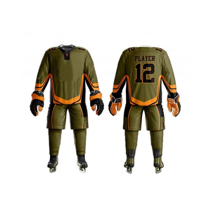 Servicio OEM al por Mayor, Uniforme de Hockey sobre Hielo Personalizado, Ropa Deportiva Transpirable, Uniforme de Hockey sobre Hielo para Torneos - Product Image 1