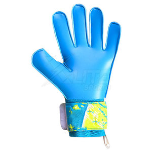 Nouveaux gants de gardien de but de football élégants pour équipe, avec logo du club imprimé, paume en latex, dos en mesh et bande extensible au poignet, pour l'extérieur - Product Image 6