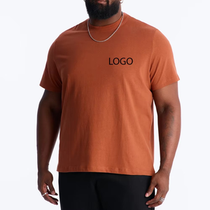 Men Rust Copper Oversized Fashion Tee For Men With Custom Front Logo Premium Relaxed Streetwear Casual <b>Half</b> <b>Sleeve</b> <b>T</b> <b>Shirt</b> - Product Image 1