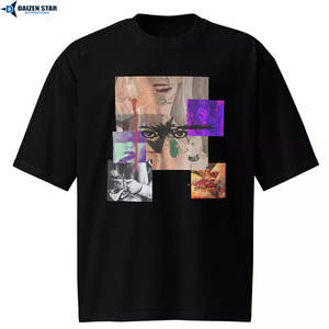 Camisetas de Jersey para Hombre, Ecológicas, de Secado Rápido, Transpirables, de Poliéster/Algodón, Manga Corta, Corte Holgado, Cuello Redondo, Estampado Serigrafiado - Product Image 4