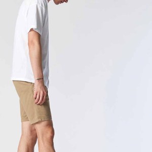 <b>Men</b> Solid Color <b>Bermuda</b> <b>Shorts</b> Mid Waist Button Fly Casual Style Cotton Oxford Fabric Breathable Woven <b>Shorts</b> - Product Image 5