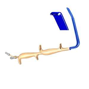 Rétracteur à fibre optique style Ferriera, double poignée, extrémité lisse isolée, instrument chirurgical pour augmentation mammaire et chirurgie plastique - Product Image 5
