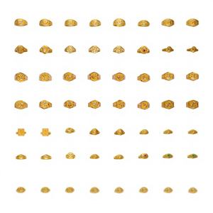 Anillos Tradicionales Indios de Oro Sólido de 22K al por Mayor para Hombres y Mujeres, Joyería Ligera para Bodas, Fiestas y Uso Diario - Product Image 1