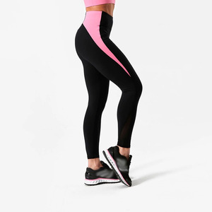 Women Patchwork High Waist Leggings Summer <b>Pink</b> Fitness Exercise <b>Yoga</b> <b>Pants</b> Sexy Slim Fit Long Sports Trousers - Product Image 6