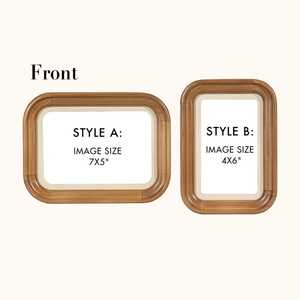 Hand Crafted Natural Wood Photo Frame Set – Minimalist Rustic Picture Display, <b>Table</b> top & <b>Wall</b> <b>Mount</b> Gift-Ready Home Décor - Product Image 6