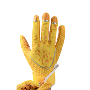 American Football Gloves Customized Logo and Size Balanced Support Flexible Design <b>Game</b> Ready American Football Gloves - Product Image 5