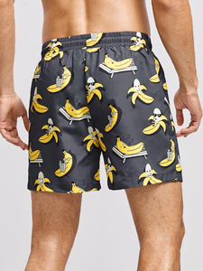 Shorts de plage pour hommes à séchage rapide 2026 – Vente en gros, respirants, pour l'été, style décontracté, couleur unie, service OEM - Product Image 2