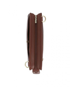 กระเป๋าสะพายข้างหนังแท้สีน้ำตาลสำหรับผู้หญิง ดีไซน์ทันสมัย คุณภาพสูง สายสะพายแบบซิป  กระเป๋าถือแฟชั่นลำลอง รับผลิตแบบ OEM พร้อมสกรีนโลโก้ - Product Image 3