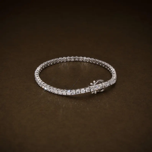 Pulsera de Diamantes Redondos Brillantes Creados en Laboratorio, 6 Quilates de Peso Total, Diamantes con Certificación IGI E-F VVS2, Joyería de Regalo para Ella - Product Image 3