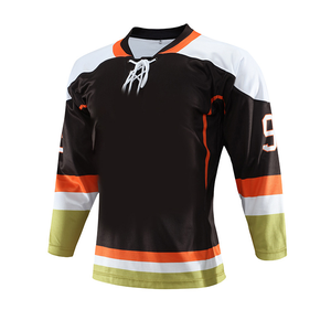 Men's Custom Sublimated Ice Hockey Jersey Three Quarter Sleeve Moisture Wicking Polyester Regular Fit Adult Team Uniforms - Product Image 1