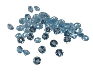 Bán buôn 6 mét tự nhiên bầu trời màu xanh Topaz Mặt đá quý <span class=keywords><strong>AAA</strong></span> chất lượng với màu sắc tốt xử lý nhiệt đối với trang sức làm - Product Image 2