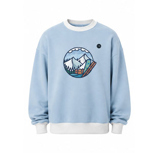เสื้อสเวตเชิ้ตหนานุ่มสำหรับผู้ชาย ผ้าฝ้ายฟลีซหนา ใส่สบาย อบอุ่น คอกลม สไตล์ลำลอง สำหรับใส่ในชีวิตประจำวันในฤดูหนาว - Product Image 4