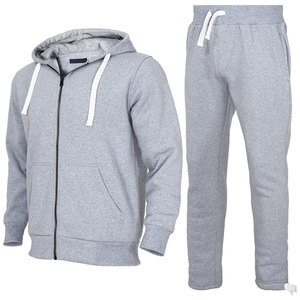 Chándal para hombre con cremallera completa, color liso, precio mayorista, diseño elegante de alta demanda, logotipo, sostenible y suave. - Product Image 3