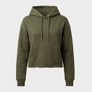 Sweat à capuche surdimensionné personnalisé pour femme, style hip-hop, tricoté, anti-boulochage, respirant, léger, couleur personnalisable - Product Image 1