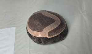 Peluca de Cabello Remy Chino Mono Front Lace Taz de Calidad Premium con Trama Única y Estilos de Ondas Profundas Naturales - Product Image 6