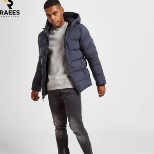 Veste matelassée streetwear pour jeunes hommes, couleurs vives, directement de l'usine, veste longue matelassée pour hommes, parka d'hiver longue. - Product Image 5