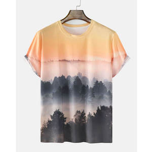 T-shirt de sport pour homme en sublimation, tricoté, respirant, séchage rapide, 100 % polyester, design personnalisé, OEM - Product Image 1