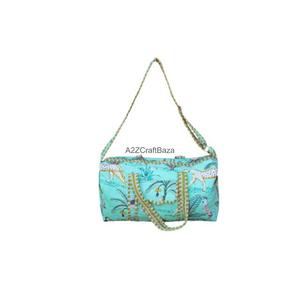 Trendy Eco-Friendly <b>Lightweight</b> Durable Cotton Vintage Travel Duffle <b>Bag</b> Large Capacity Zipper Closure <b>Beach</b> All Seasons - Product Image 2