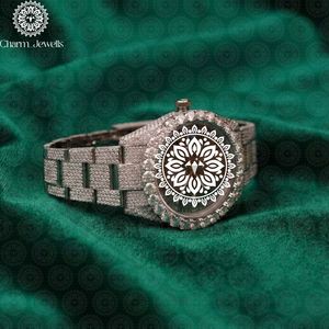 Charm_Jewells Luxury Stainless Steel Square <b>Watch</b> Blue Crystal <b>Diamond</b> Encrusted Analog Quartz Women's Fashion 38mm - Product Image 2