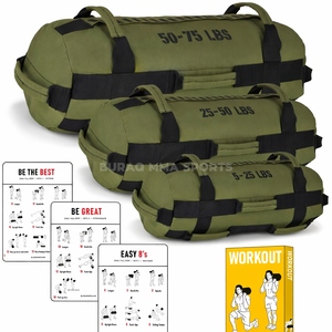 Sac de musculation Fitness Power Sandbag avec poignées, sac d'entraînement de force - Product Image 2